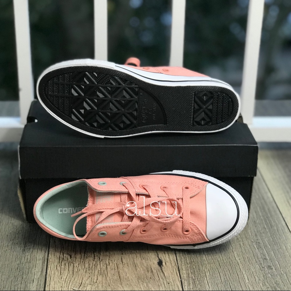 NWT Converse Ctas Madison OX Pale Coral   J/W - Picture 5 of 7